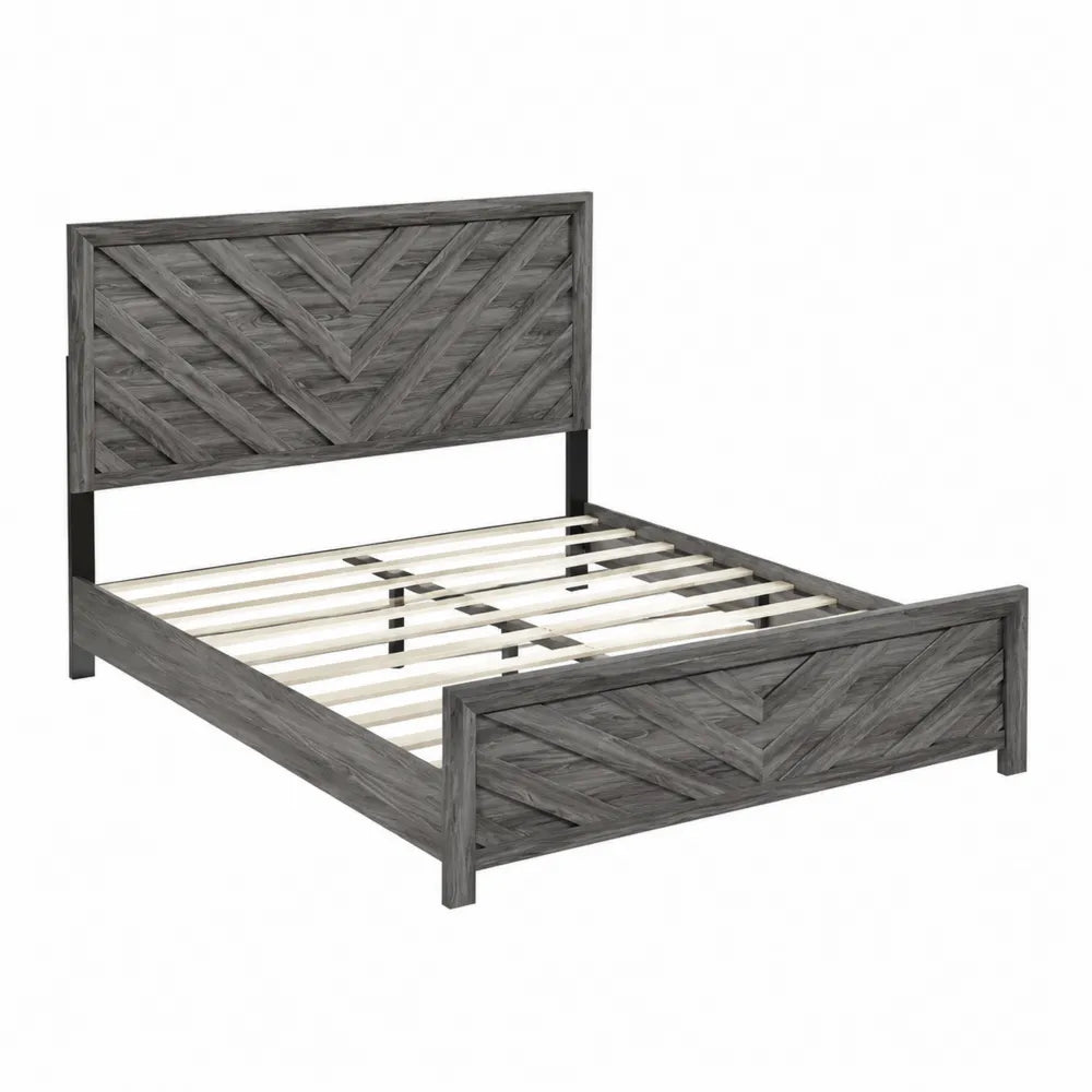 Holzbett Kiefer Grau 200x160 cm