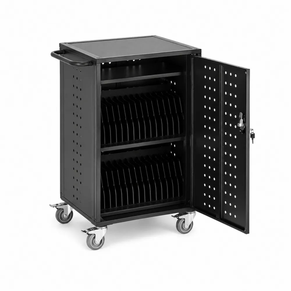 Mobiler Metallschrank mit Schl?ssern Schwarz